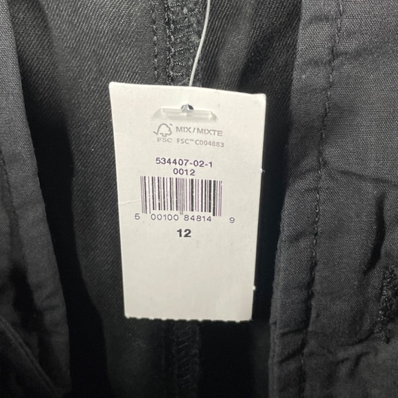 NEW Banana Republic Pants Womens 12 black chino straight leg preppy casual - Picture 5 of 10